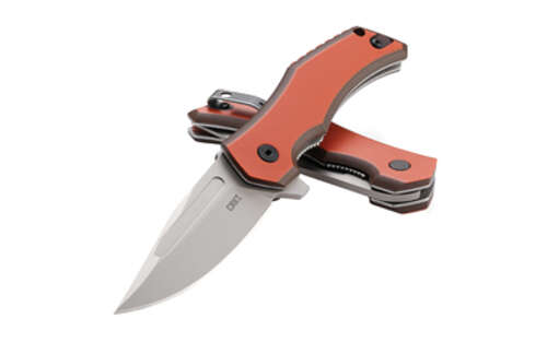 Knives Columbia River Knife&Tool Fawkes CRKT FAWKES ORANGE 2.74" PLAIN EDGE